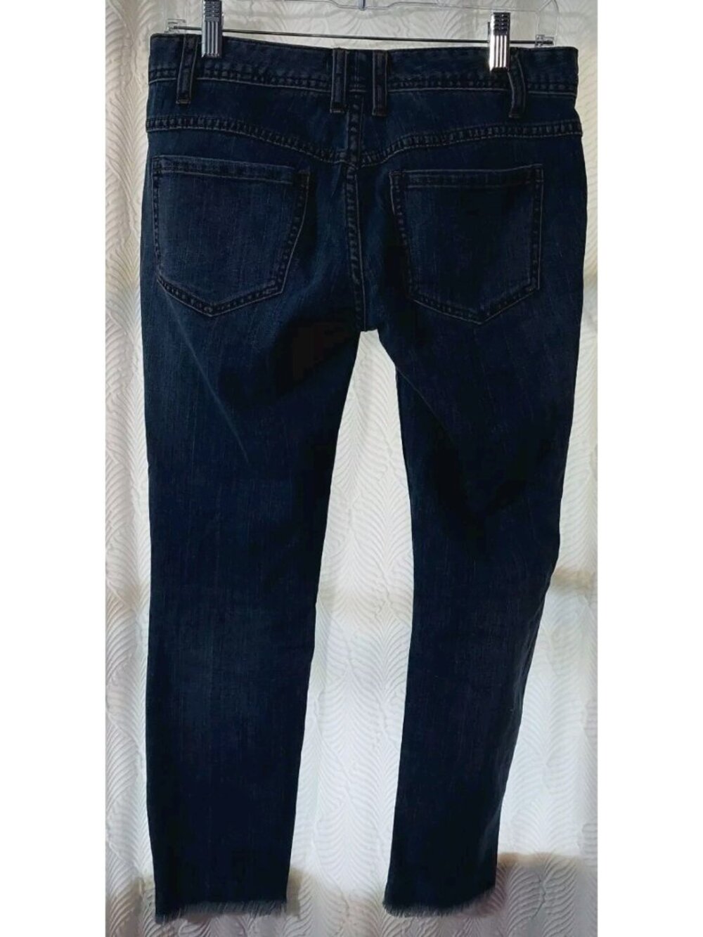 Free People Women's Skinny Jeans W26 Distressed Raw Hem Blue 61855-16515125